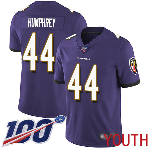 Baltimore Ravens Limited Purple Youth Marlon Humphrey Home Jersey NFL Football #44 100th Season Vapor Untouchable->women nfl jersey->Women Jersey